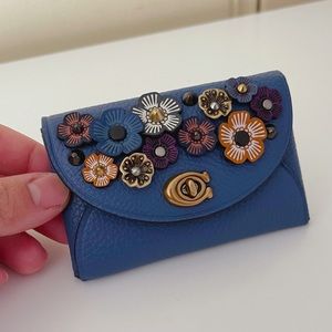 Coach tea rose card case
